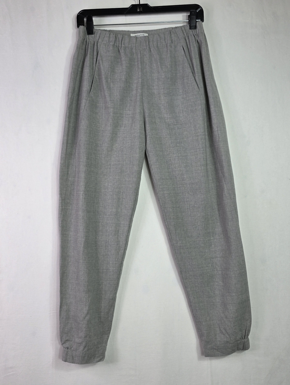 Aritzia Wool  Light Gray Elastic Waist Tapered Pants
